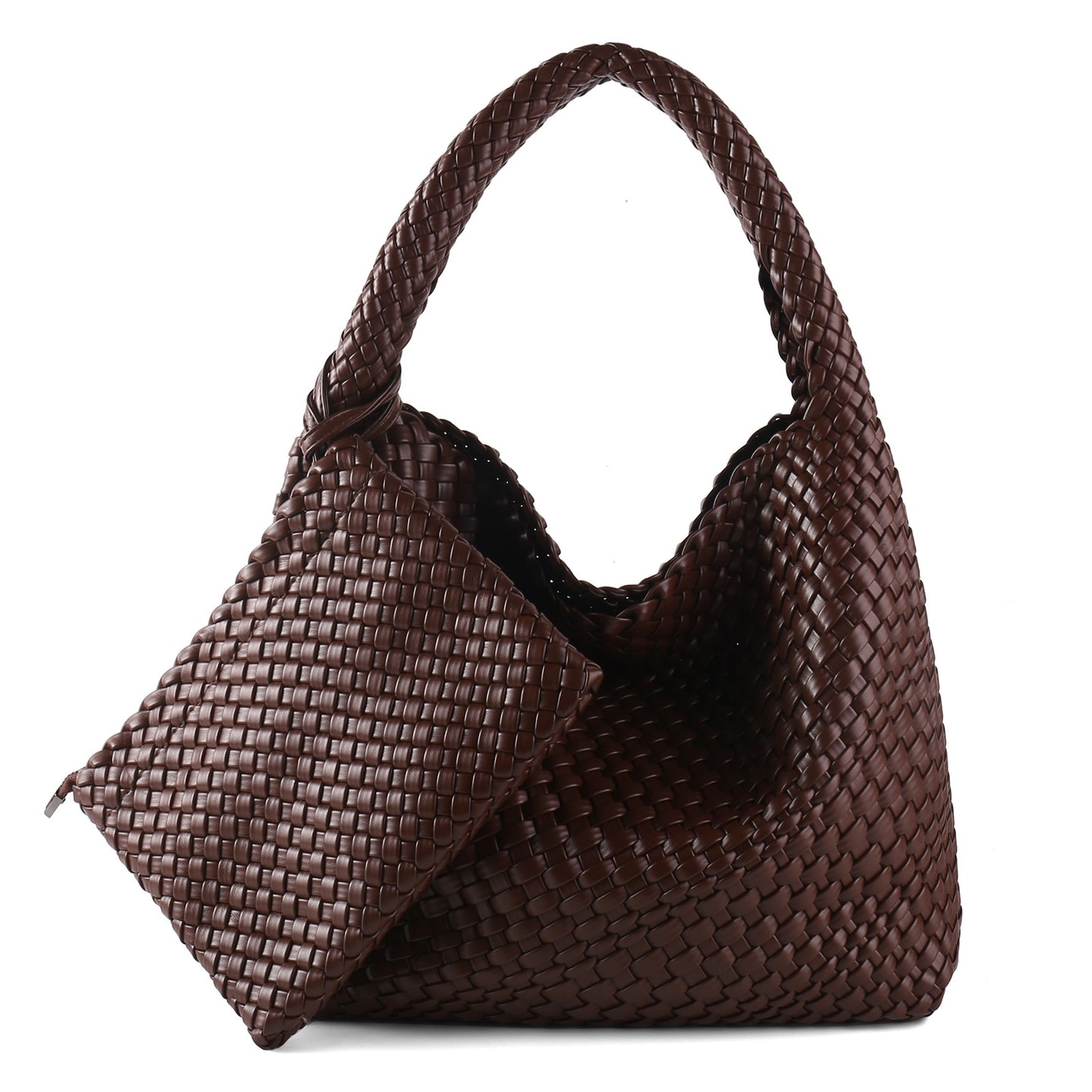 Business Commute Large Capacity Hand-woven Female Shoulder Bags