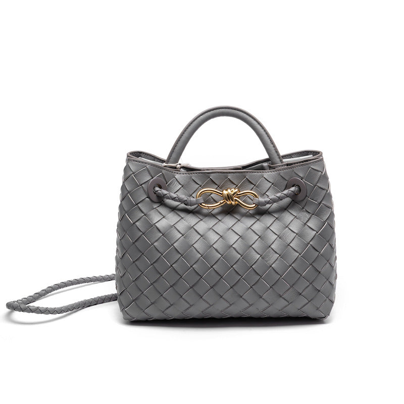 Women's Trendy Woven Handmade Weaving Portable Texture Handbags