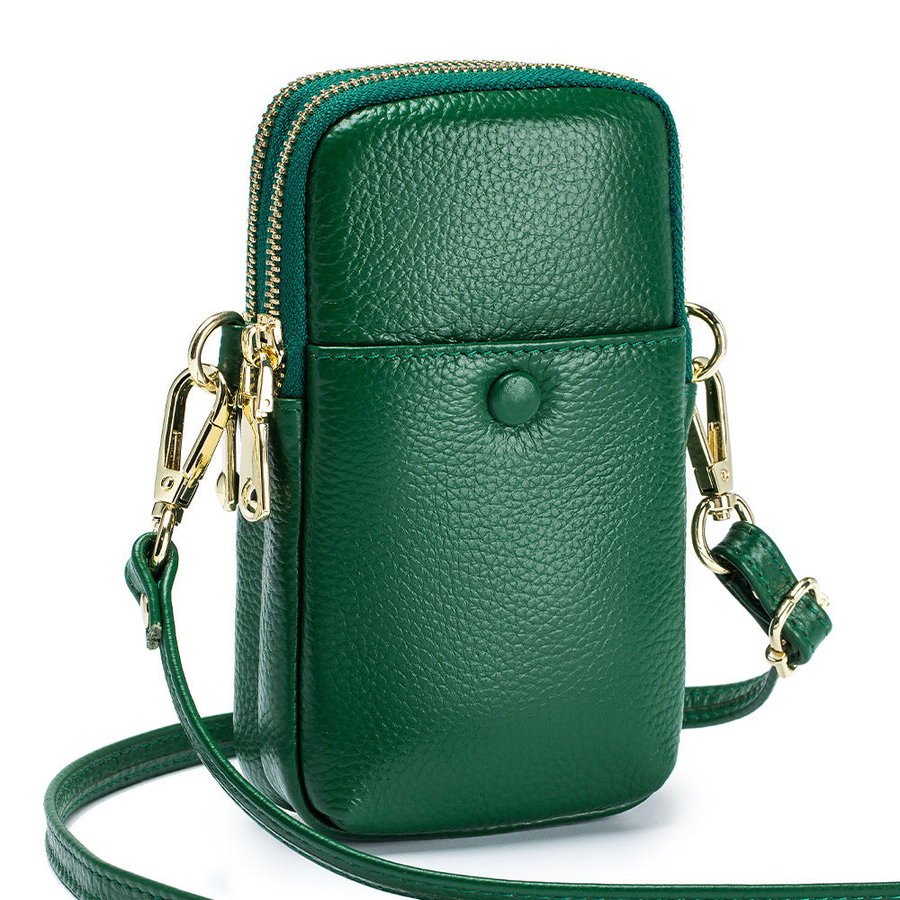 Women's Soft Leather Vertical Genuine Fashion Korean Shoulder Bags