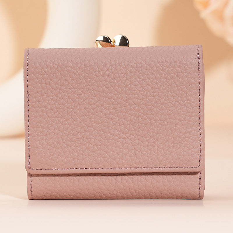 Women's Beautiful Charming Genuine Leather Swiping Ladies Wallets