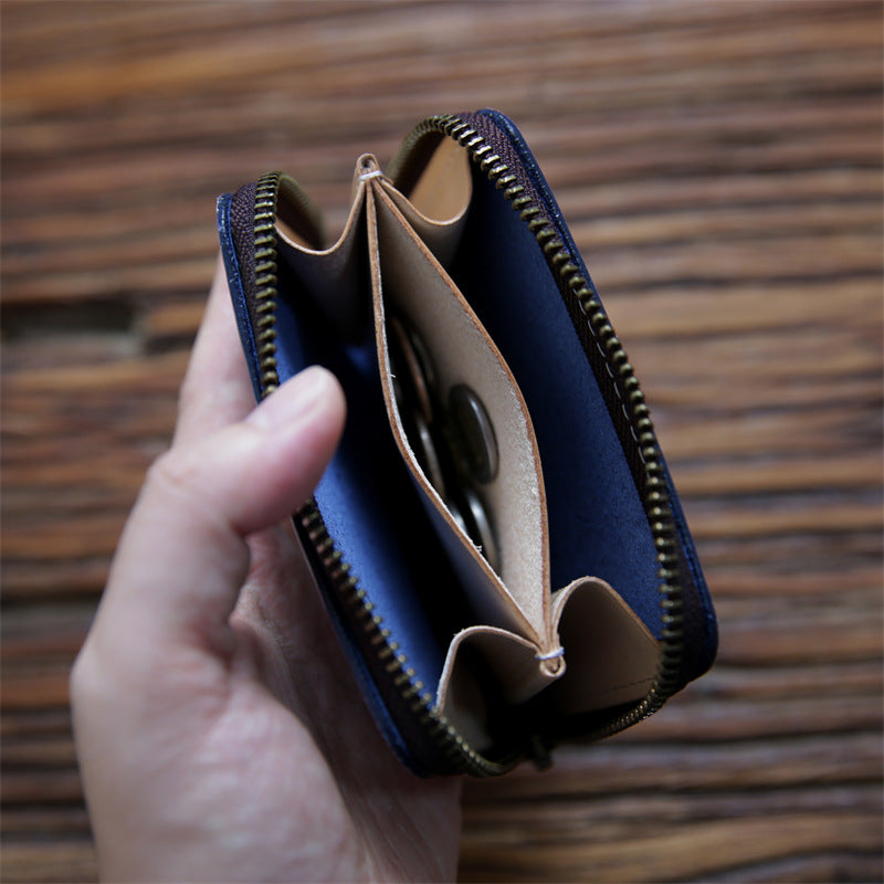Men's Handmade Mist Wax First Layer Cowhide Men's Wallets