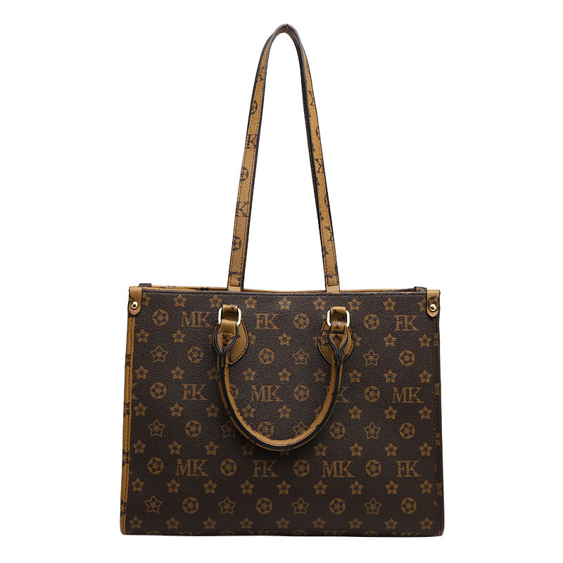 Women's Large Capacity Fashionable High-grade Western Style Shoulder Bags