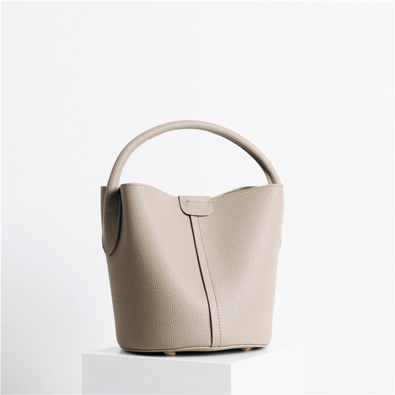 Women's Leather Cowhide Fashion Lychee Pattern Design Shoulder Bags