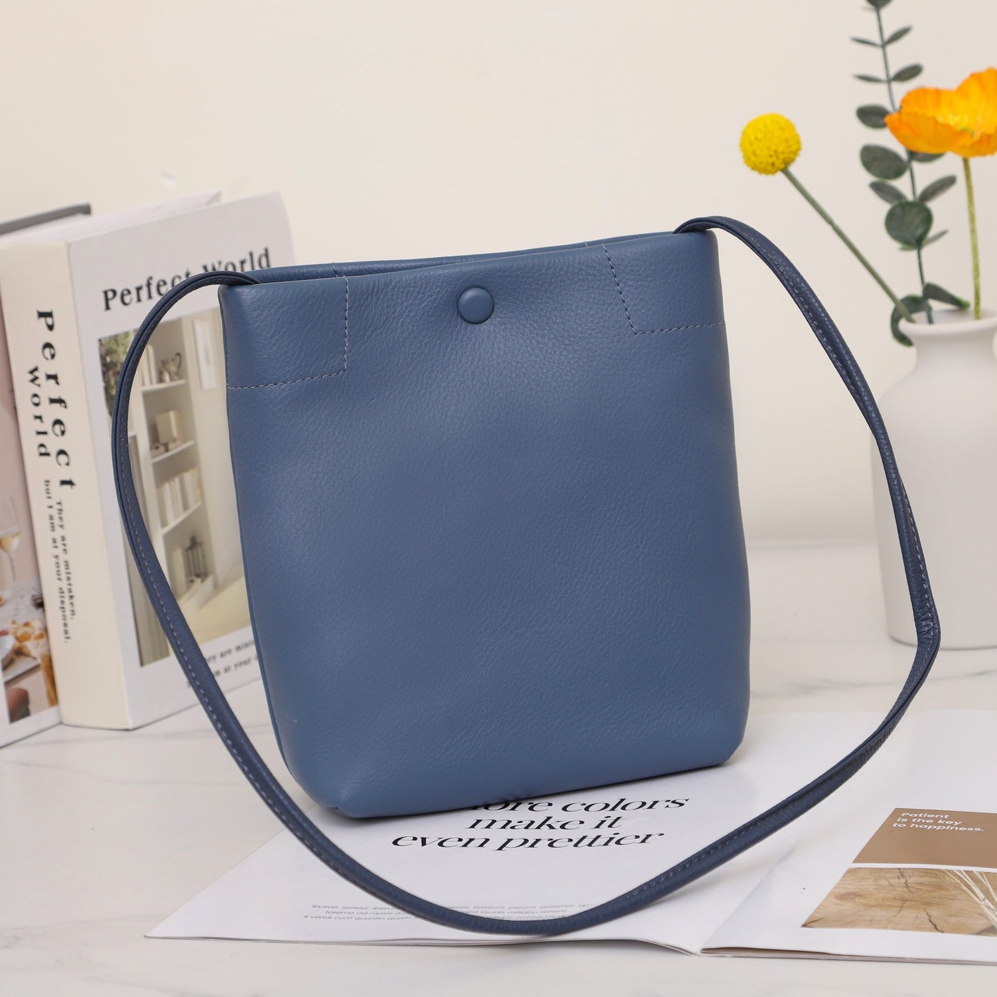 Genuine Leather Simple First Layer Cowhide Handbags