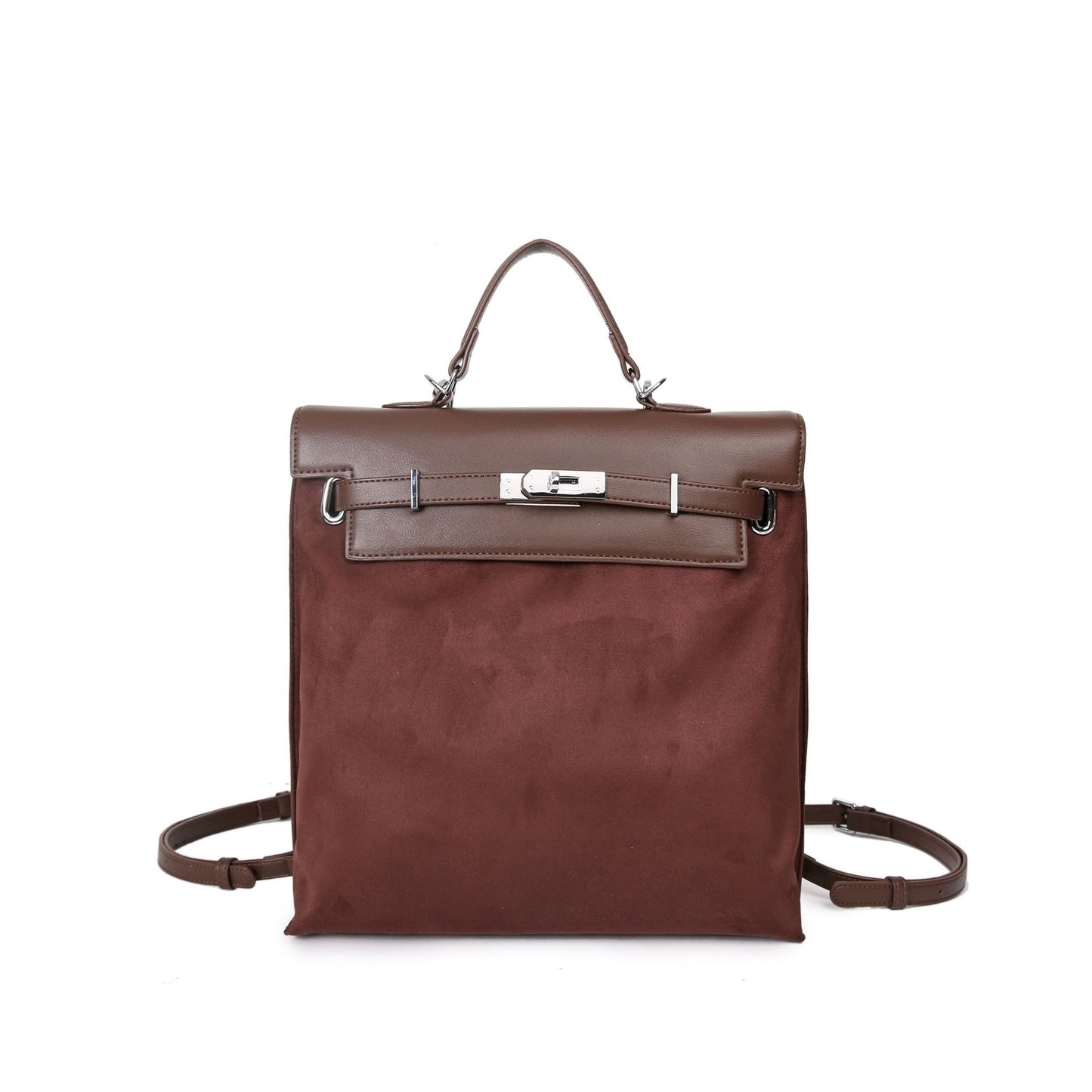 Women's Retro Trendy Niche Large Capacity Matte Backpacks