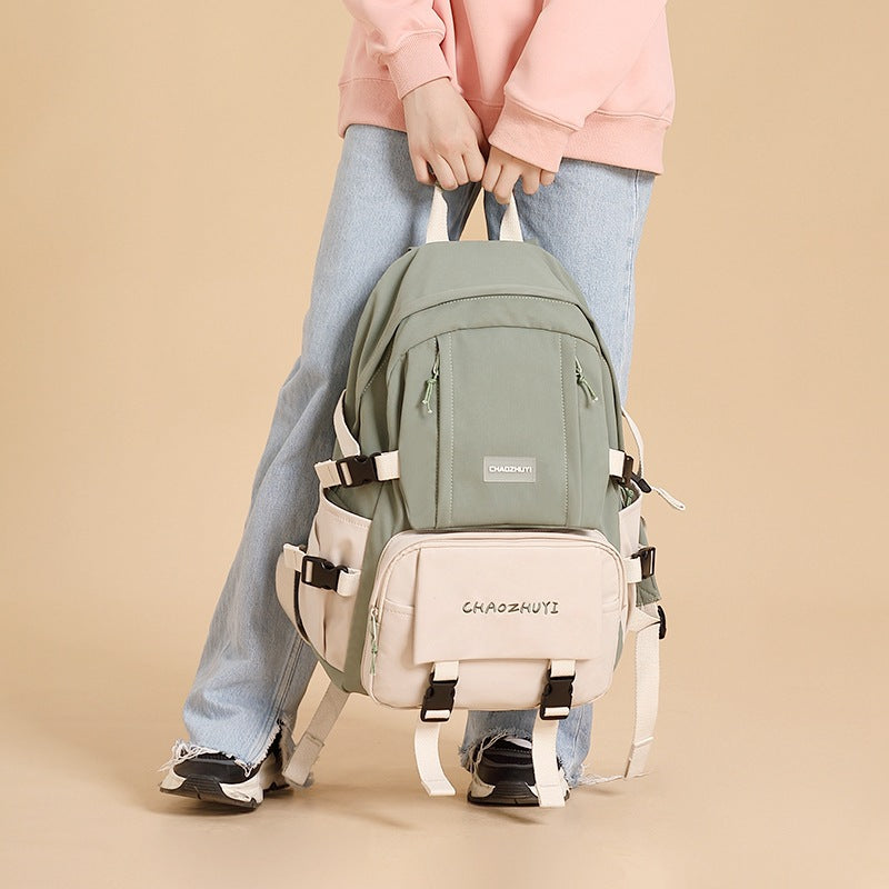 Waterproof Oxford Cloth Lightweight Simple Female Backpacks