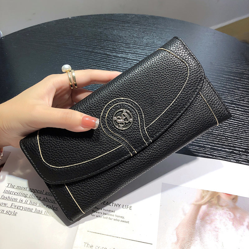 Women's Leather Long Large Capacity Mobile Versatile Card Holder
