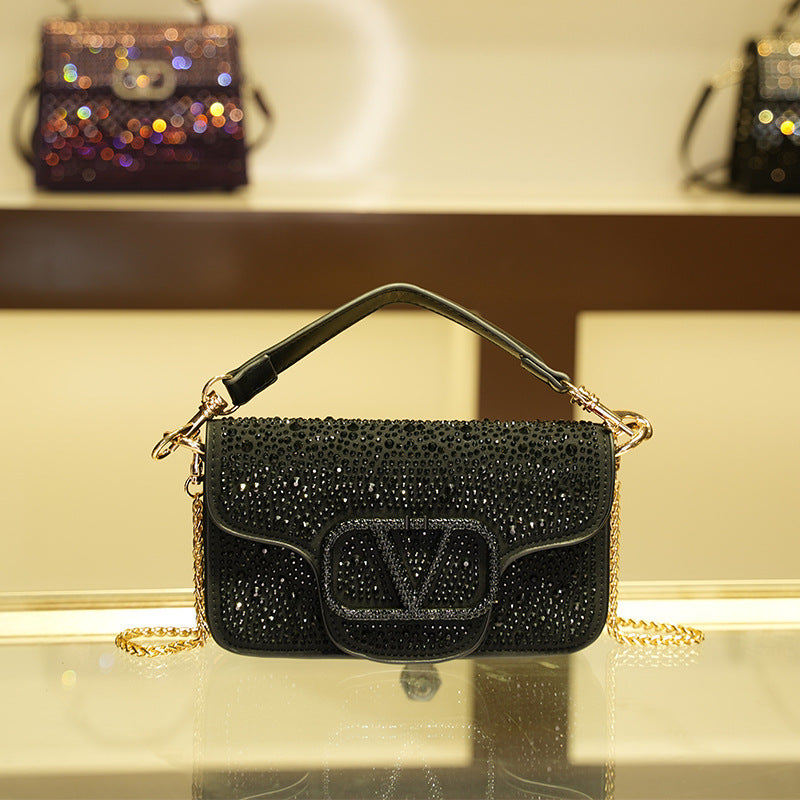 Women's Diamond Fashion High-grade Portable Popular Shoulder Bags
