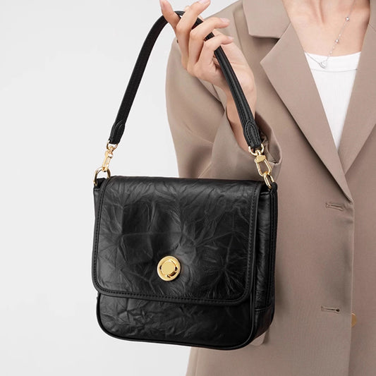 Women's Underarm Layer Cowhide Pattern Niche High-grade Shoulder Bags