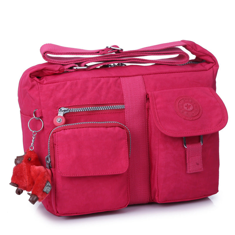Women's Glamorous Distribution Monkey Large Nylon Crossbody Bags