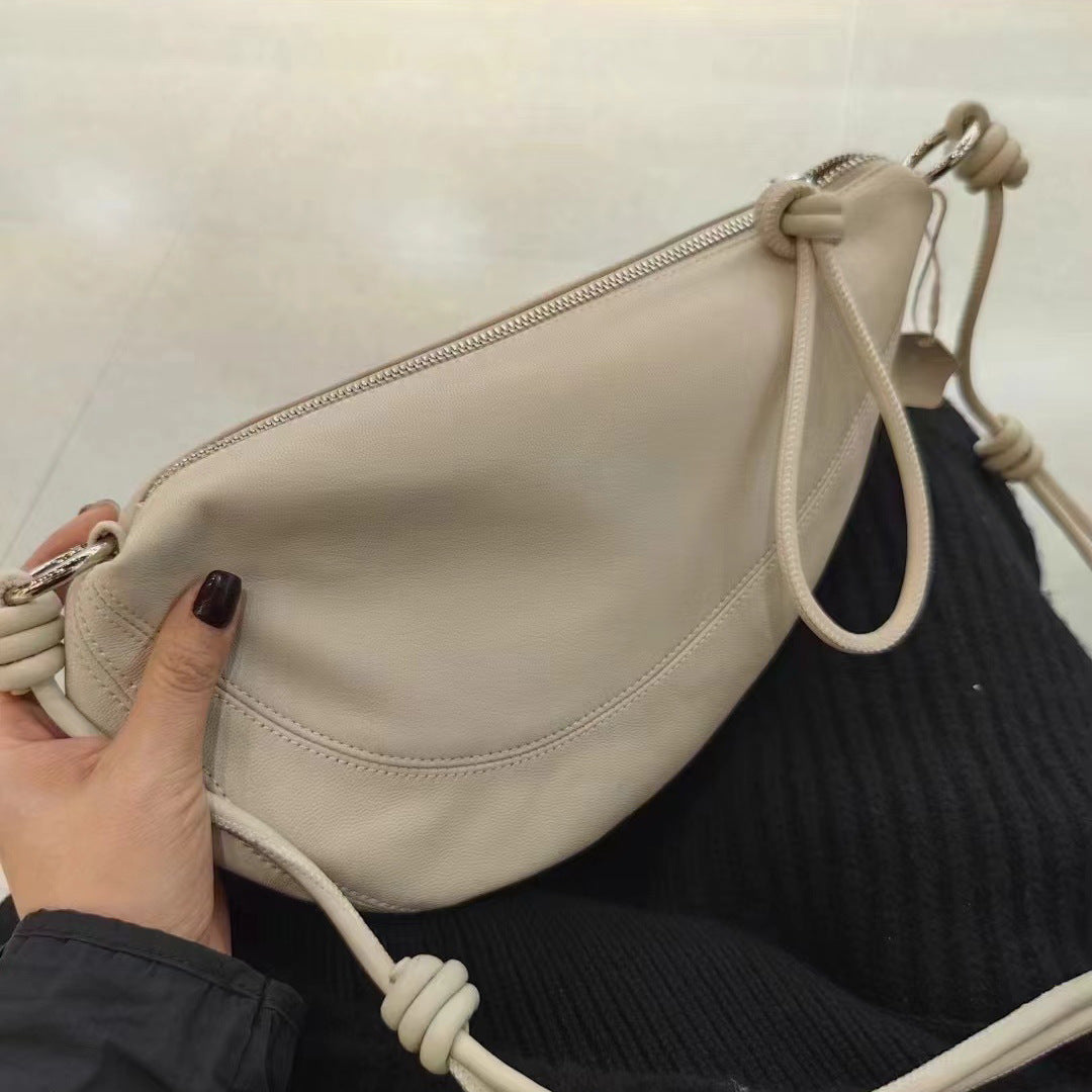 Women's Vegetable Tanned Sheepskin Genuine Leather Spring Crossbody Bags