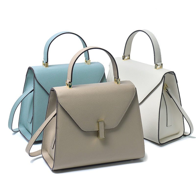 Women's Genuine Leather Large Capacity Fashion Simple Handbags