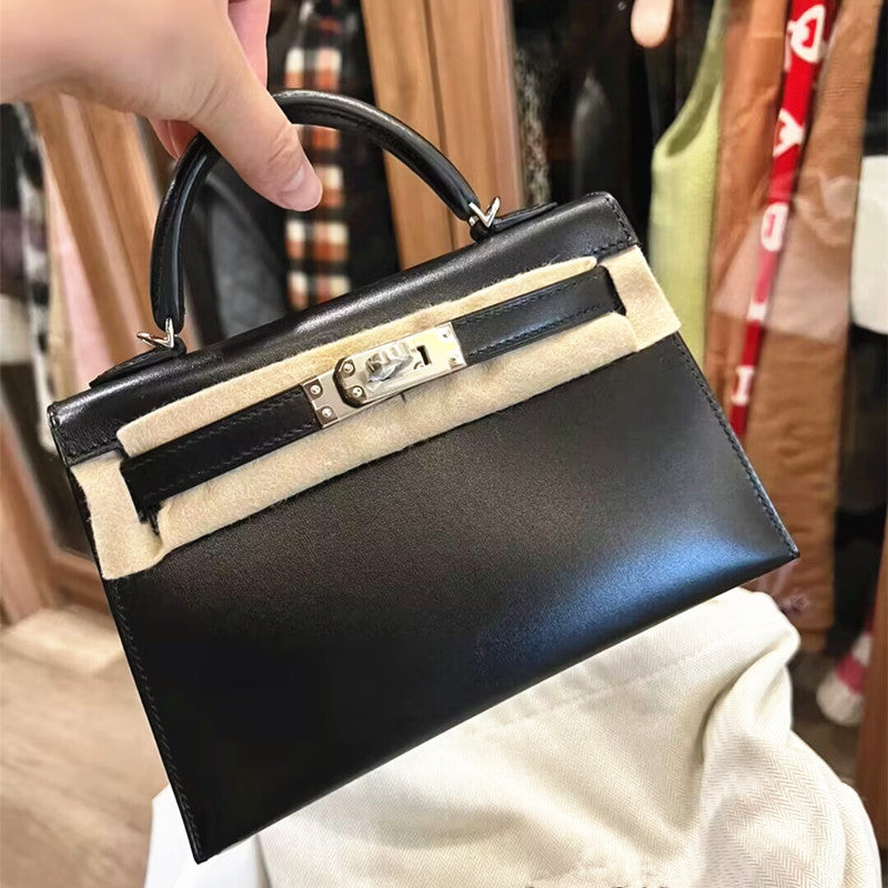 Women's Second Generation Kelly Glossy Cow Leather Handbags