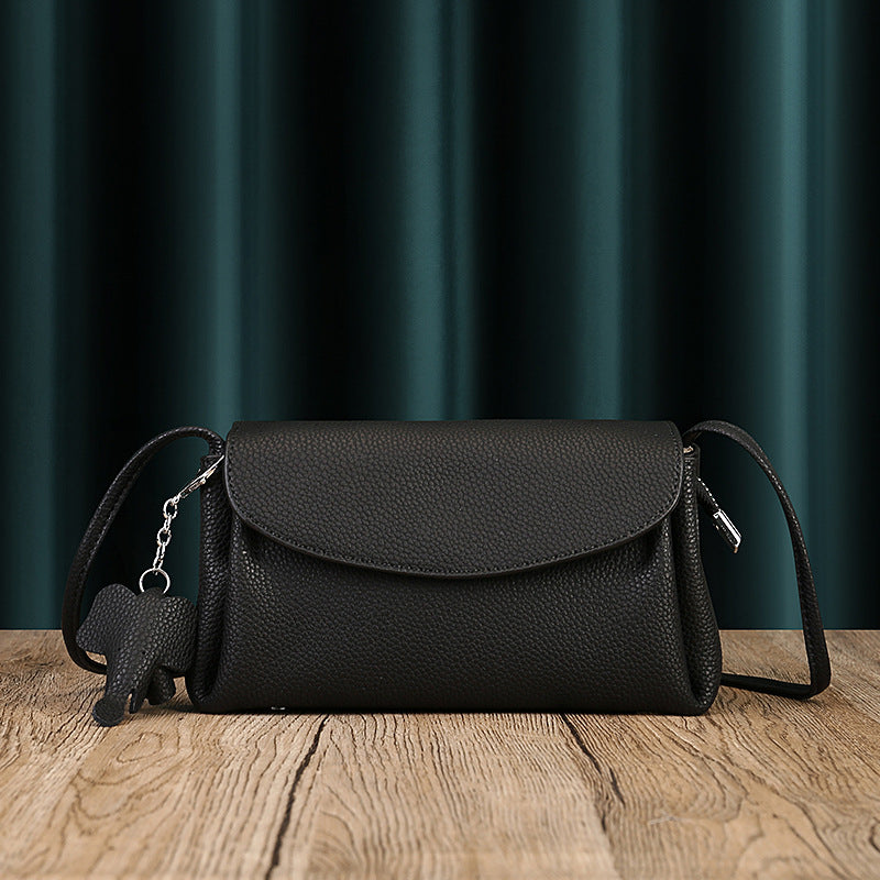 Women's Genuine Leather Soft Cowhide Cloud Pleated Shoulder Bags