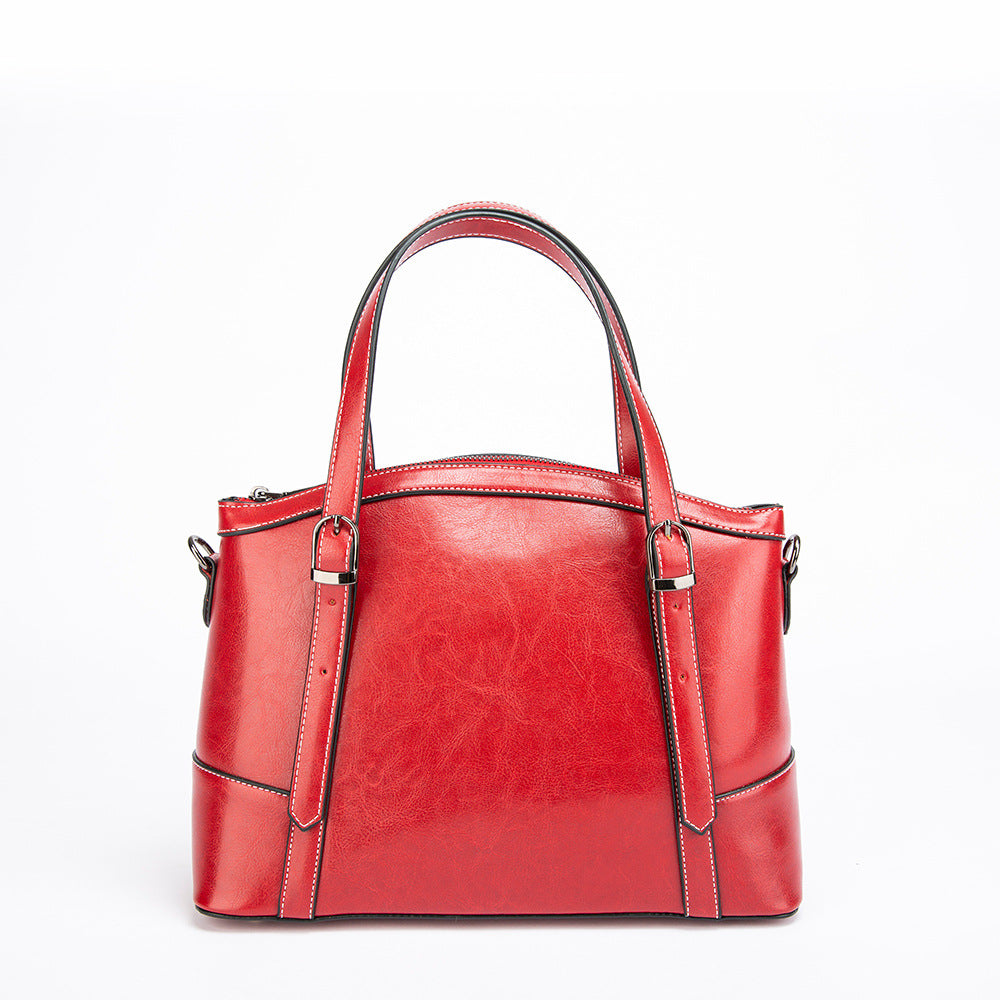 Women's Genuine Leather Fashion Retro Cowhide Trendy Shoulder Bags