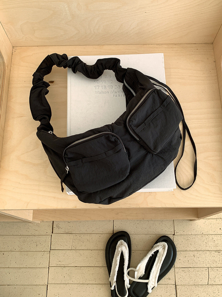 Women's Summer Nylon Dumpling Large Capacity Drawstring Bags