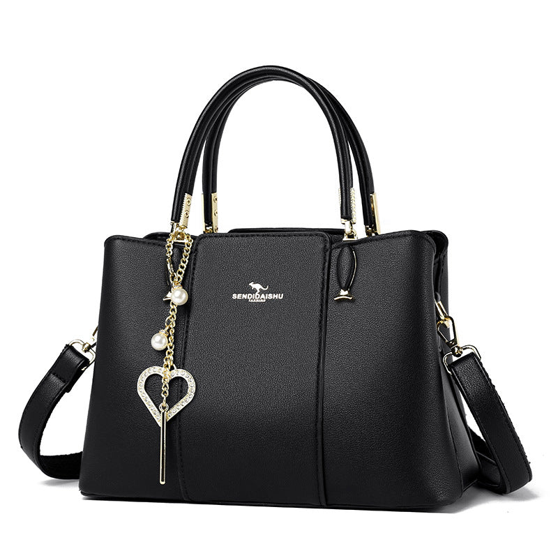 Women's Classic Soft Leather Fashion Mom Handbags