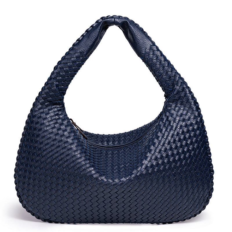 Women's Woven Large Oblique Handmade Capacity Shoulder Bags