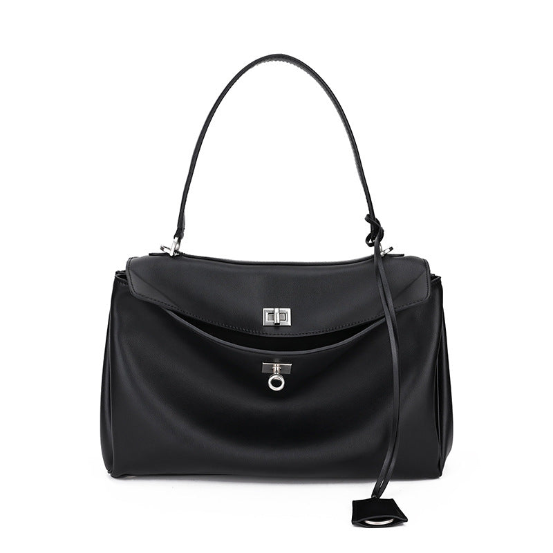 Women's Kelly Genuine Leather Idle Style Underarm Armpit Bags
