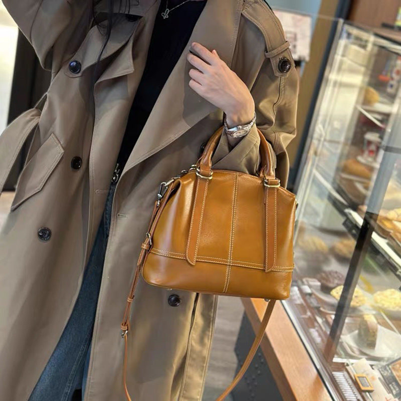 Women's Cowhide Large Capacity High-grade Elegant Handbags