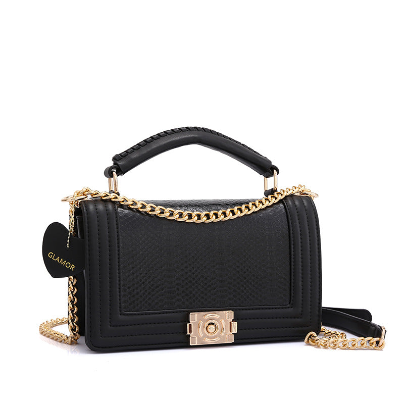 Women's Large Capacity Leather Retro Mom Chain Bags