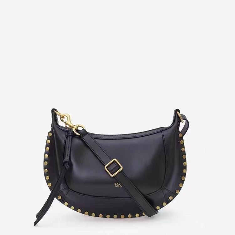 Classic Style Gold Rivet Retro Portable Handbags