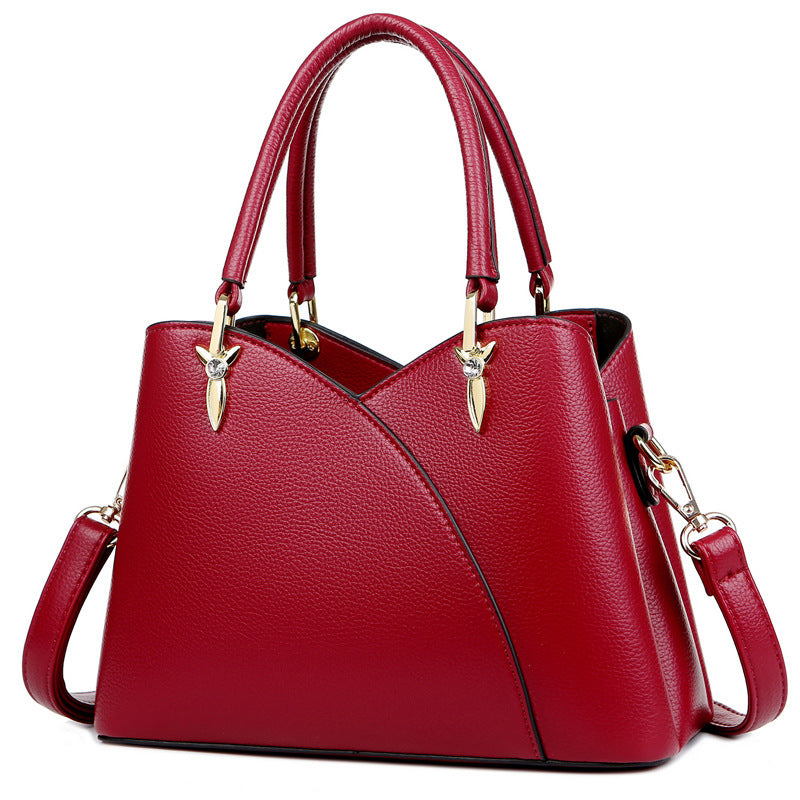 Glamorous Women's Soft Leather Mother Simple Bags