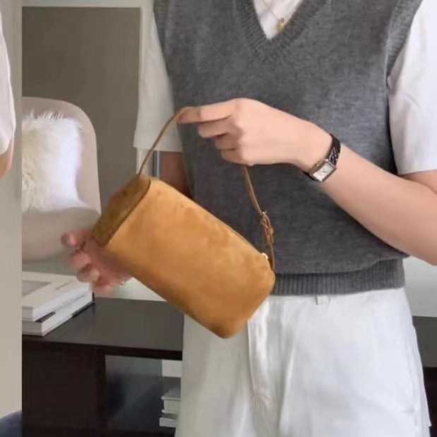 Women's Design Genuine Leather Retro Pencil Simple Handbags