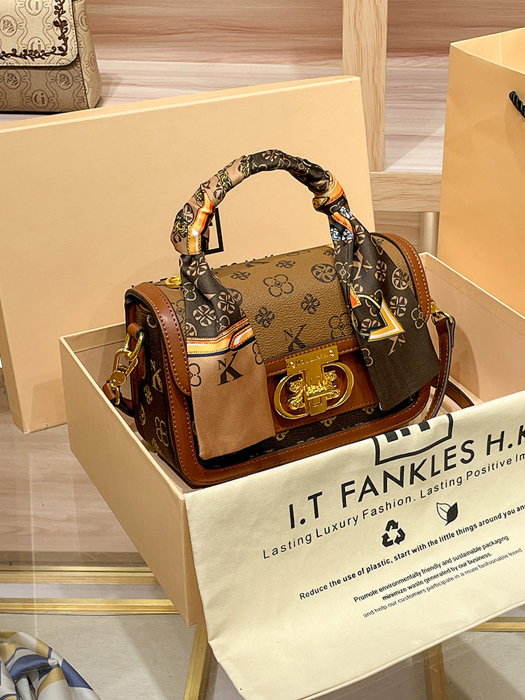 Women's Counter Fashionable Genuine Leather Fashion Simple Shoulder Bags