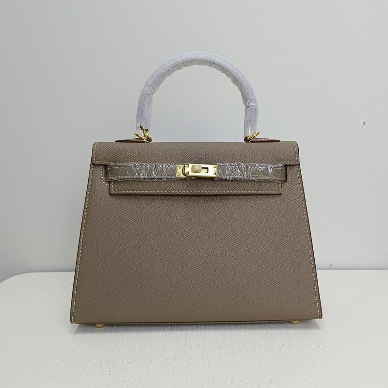 Women's Genuine Leather Second Generation Kelly Palm Print Handbags