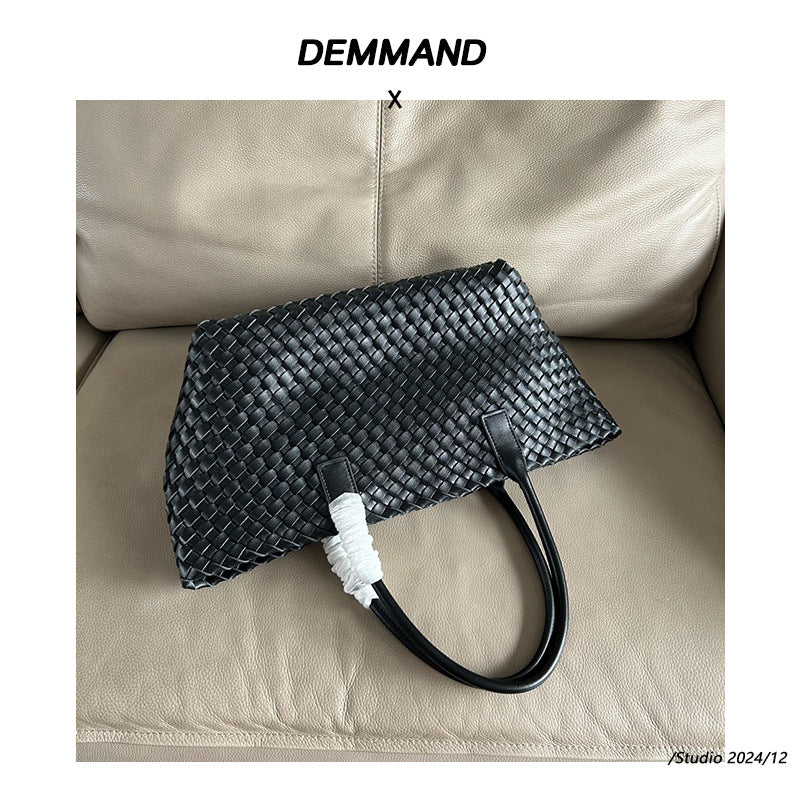 Women's & Men's & Trendy Fashion Shopping Woven Portable Vegetable Shoulder Bags