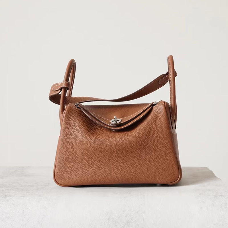 Women's Half Wax Line First Layer Cowhide Lindy Doctor Shoulder Bags