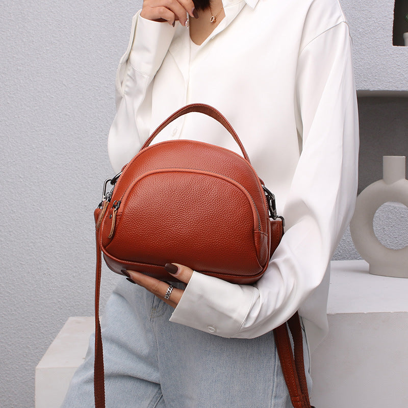 Genuine Leather Female Lady Shell Fashionable Shoulder Bags