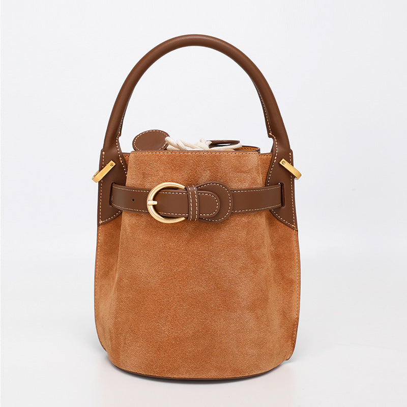 Women's Textured Cowhide For Design Portable Handbags