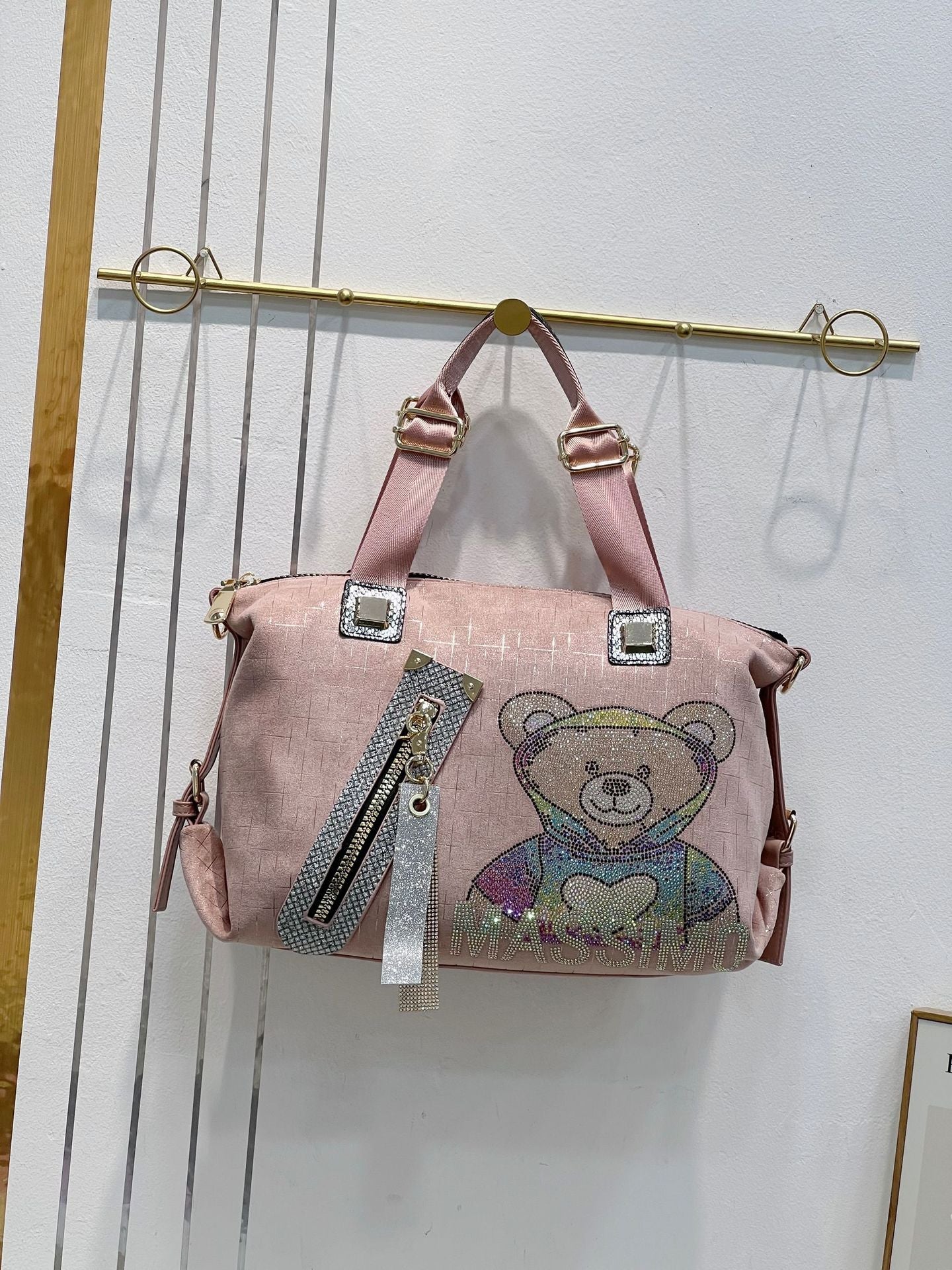Women's Western Style Diamond Fashion Large Capacity Shoulder Bags