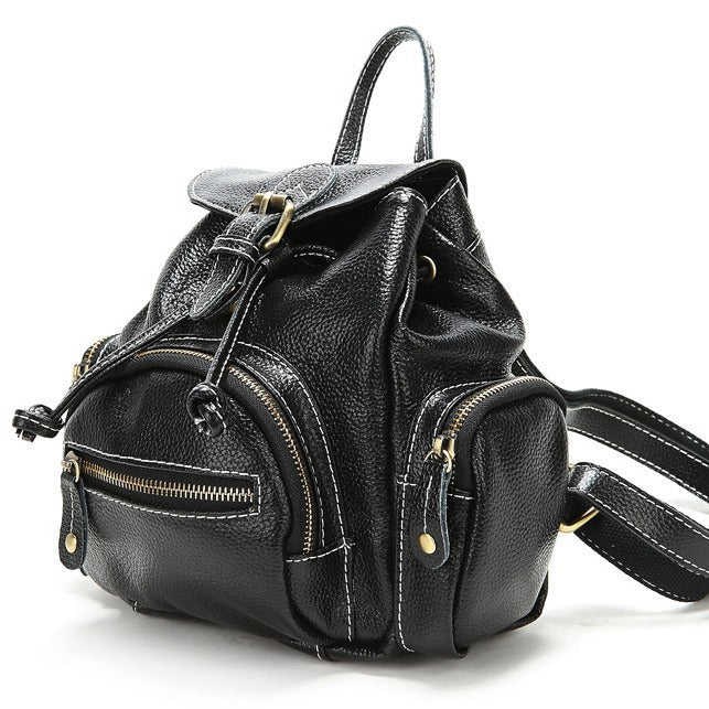 Women's Style Show Genuine Leather First Layer Backpacks