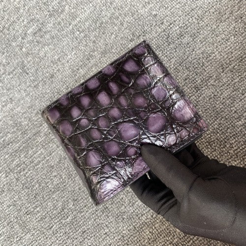Men's Fish Skin Leather Horizontal The Suit Men's Wallets