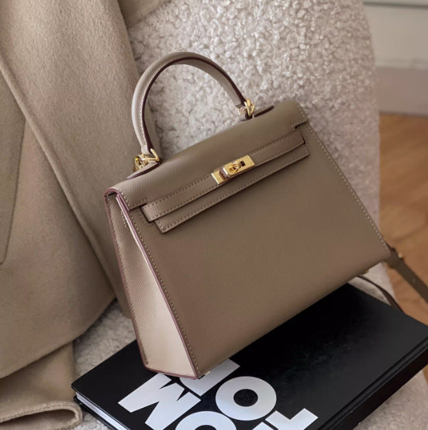 Leather Elephant Gray Kelly High-grade Gift Summer Handbags