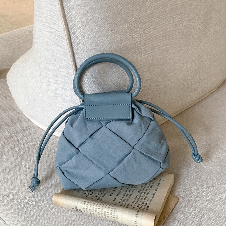 Women's Woven Creative Design Portable Cloth Fashion String Crossbody Bags