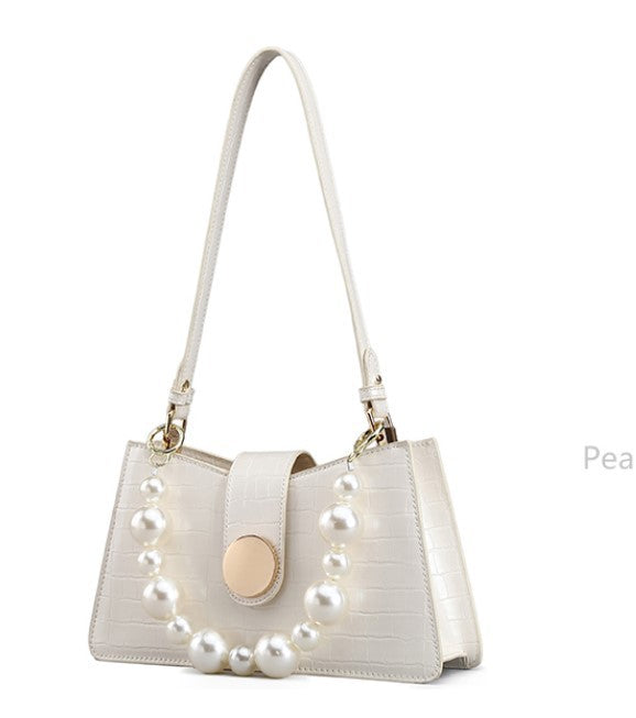 Women's Red Bride Wedding Fashion Underarm Baguette Shoulder Bags