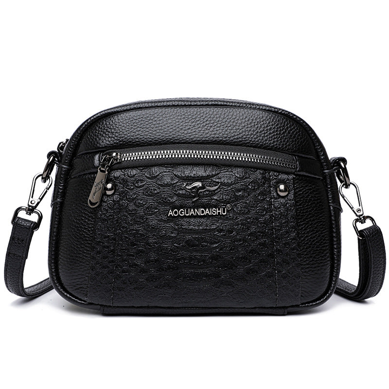 Women's Live Broadcast Genuine Leather Fashion High Crossbody Bags