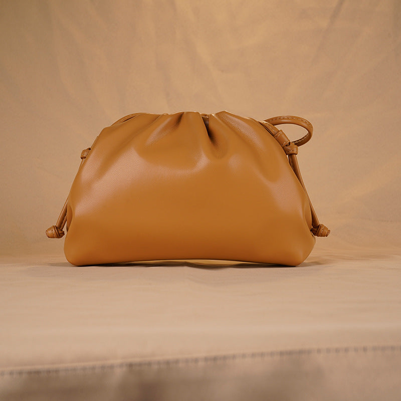 Female French Minority Dumpling Tide Genuine Bags