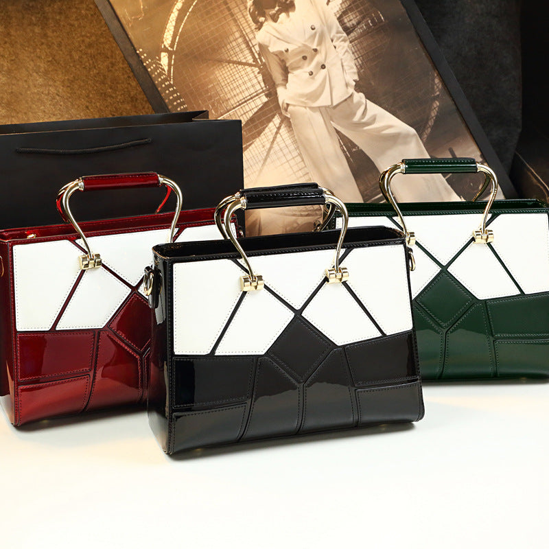 Women's Geometric Rhombus Design High-grade Exquisite Fashion Handbags