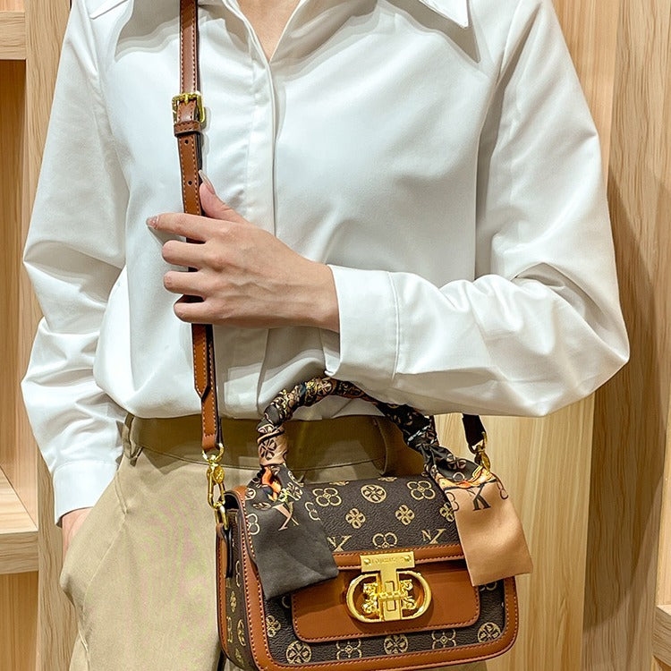 Women's Counter Fashionable Genuine Leather Fashion Simple Shoulder Bags