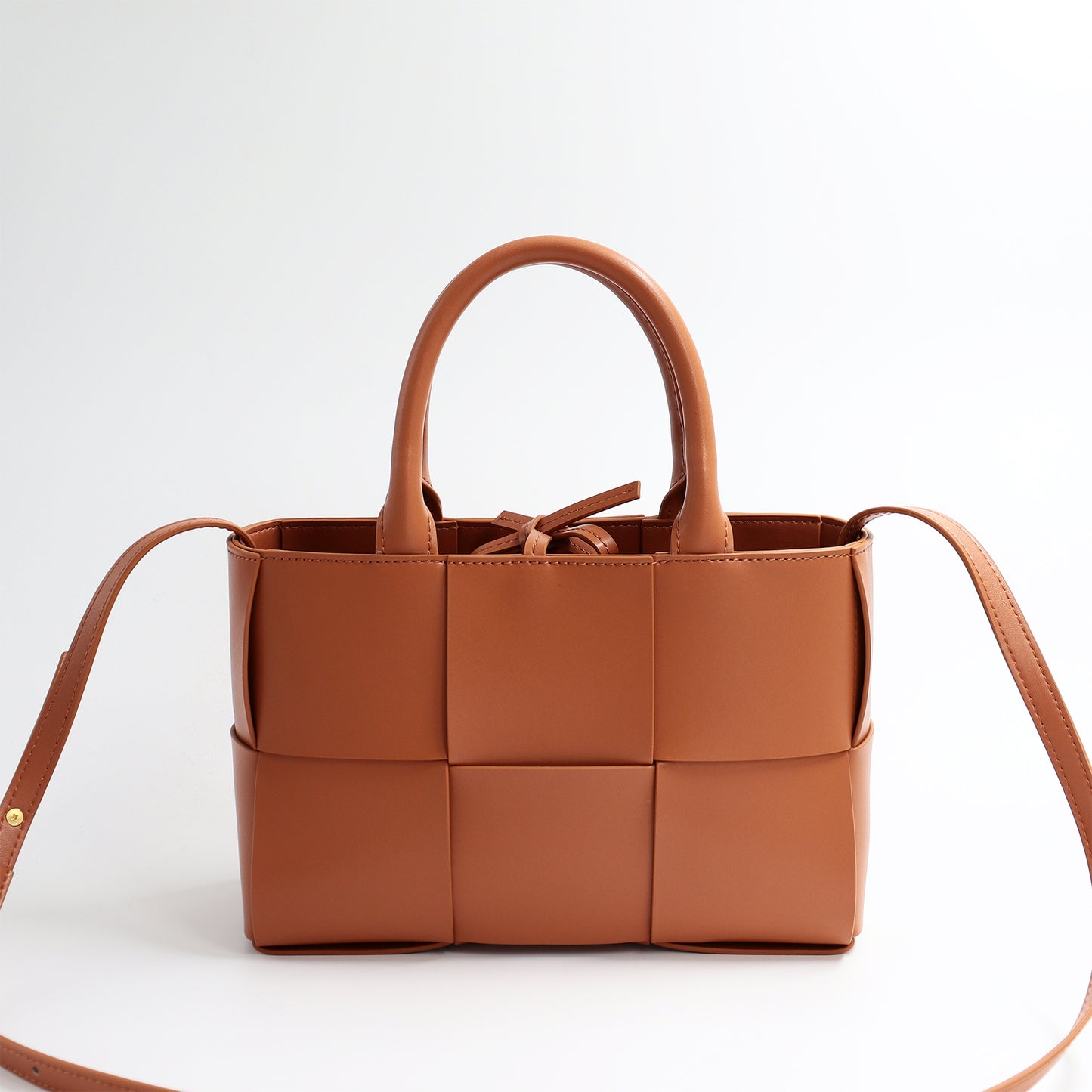 Woven Large Capacity Leather Mummy Commuter Crossbody Bags