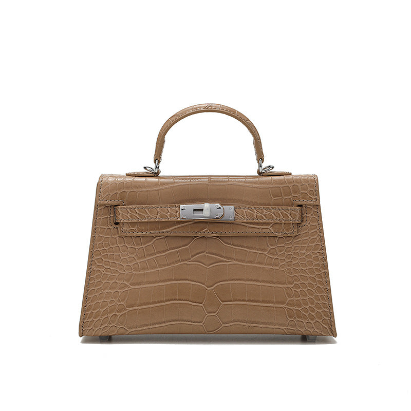 Women's Crocodile Pattern High-grade Fashion Stone Handbags