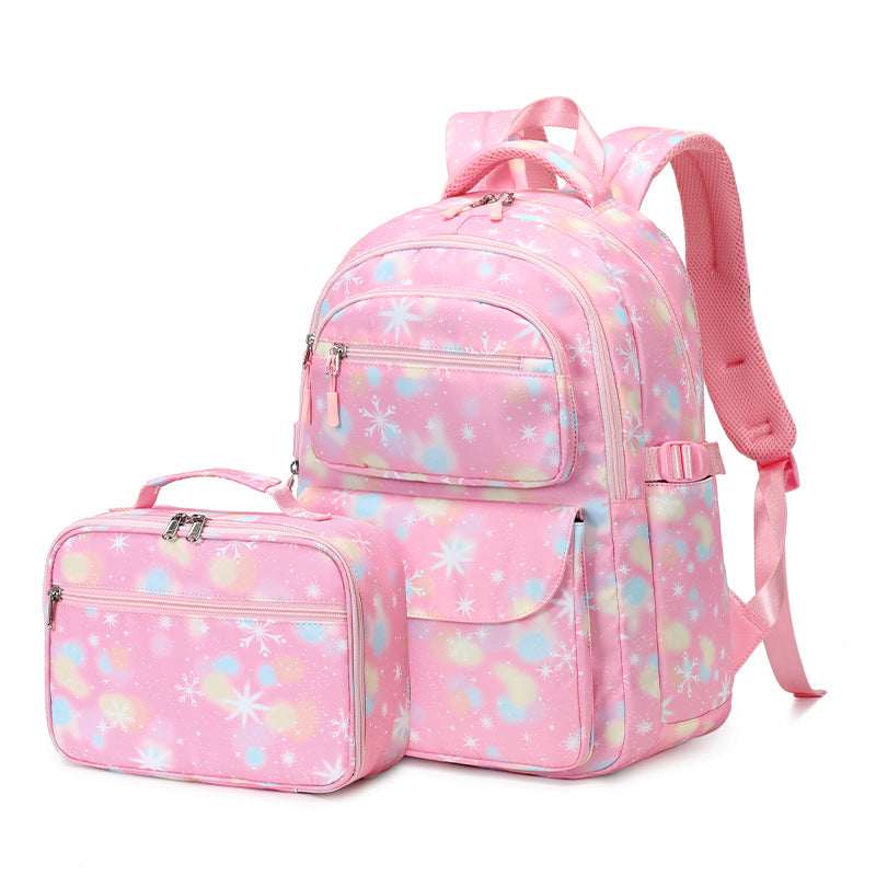 Two-piece Sweet Lady High Printing Waterproof Backpacks