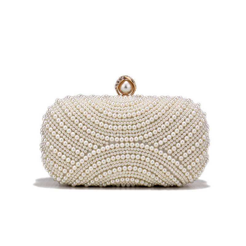 Women's Pearl Dinner Fashion Party Banquet Clutch Evening Bags