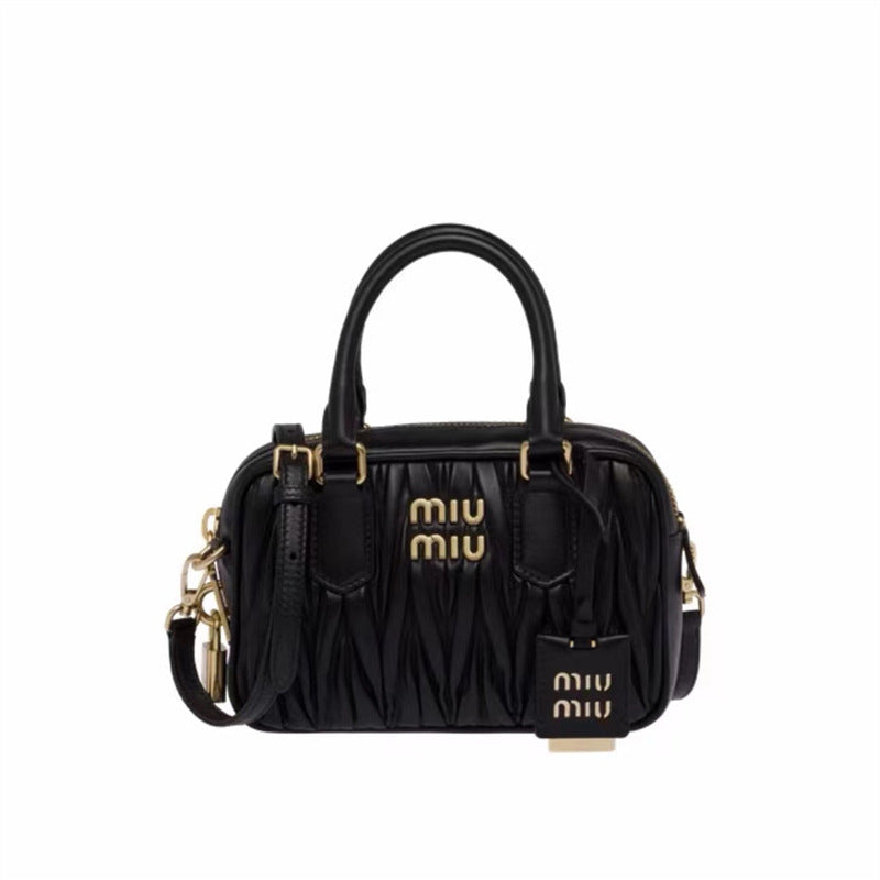 Women's Bowling Sheep Pattern Soft Leather Portable Handbags