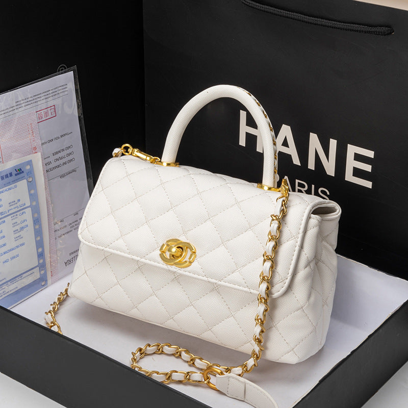 Women's Classic Style Rhombus Chain High Sense Handbags